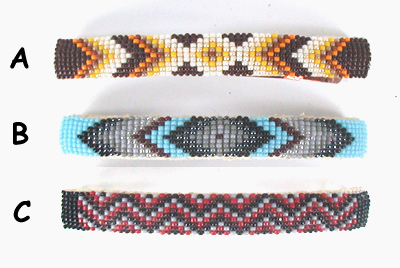 hand beaded barrette