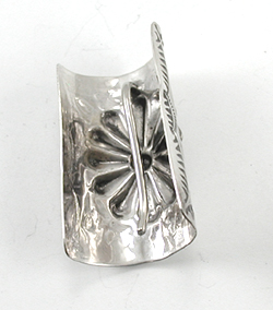 Authentic Native American Sterling Silver Pony Tail cover by Navajo Arlene Soce