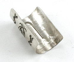 Authentic Native American Sterling Silver Pony Tail cover by Navajo Arnold Blackgoat