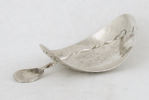 Authentic Native American stamped sterling silver hair stick barrette by Navajo silversmith JoAnn Silver