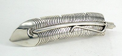 Navajo Sterling Silver Feather Pin