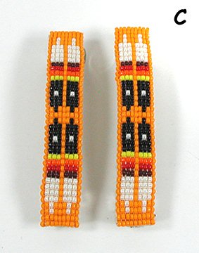 Authentic Native American Hand Beaded barrette by Navajo Alyce Johnson