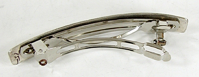 Navajo Sterling Silver Stick Sterling Silver Overlay barrette
