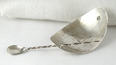 Authentic Native American stamped sterling silver hair stick barrette by Navajo silversmith Jolene Begay