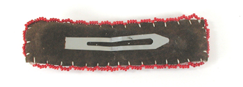 Authentic Native American Hand Beaded Barrette with snap clip by Pine Ridge Lakota artisan  