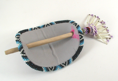 Authentic Native American hand painted Stick Barrette by Pine Ridge Lakota artisan