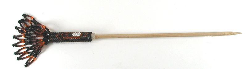 Authentic Native American Hand Beaded Hair Stick by Pine Ridge Lakota artisan