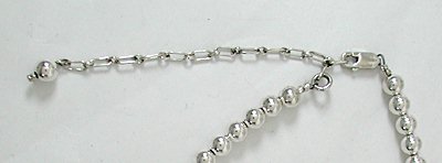Native American  sterling silver Bead Pendant Hangers