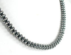 authentic Native American hand made Sterling Silver smooth bead necklace 19 1/2 inch by Navajo silversmith Jacob Utzler