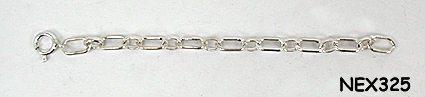 Native American  sterling silver necklace extender