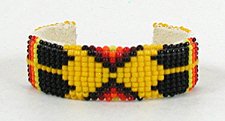 Authentic Native American hand beaded baby child youth bracelet by Navajo artist Alyce Johnson