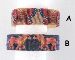 Authentic Native American Hand Beaded bracelet by Navajo Alyce Johnson