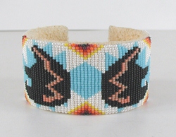 Authentic Native American Hand Beaded bracelet by Navajo Alyce Johnson