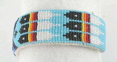Authentic Native American Hand Beaded bracelet by Navajo Alyce Johnson