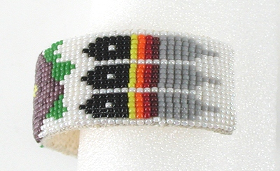 Authentic Native American Hand Beaded bracelet by Navajo Alyce Johnson