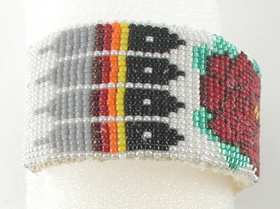 Authentic Native American Hand Beaded bracelet by Navajo Alyce Johnson