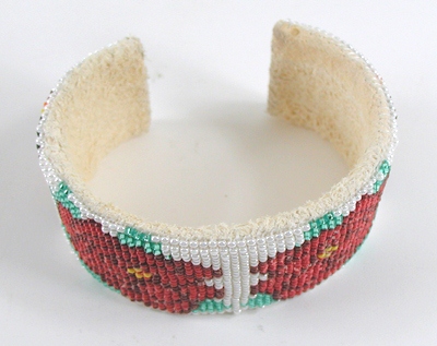 Authentic Native American Hand Beaded bracelet by Navajo Alyce Johnson