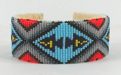 Authentic Native American Hand Beaded bracelet by Navajo Alyce Johnson