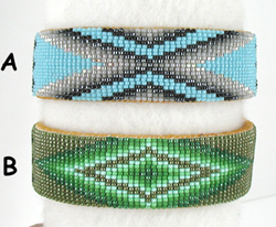 Authentic Native American Hand Beaded bracelet by Navajo Alyce Johnson