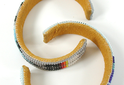 Authentic Native American Hand Beaded bracelet by Navajo Alyce Johnson