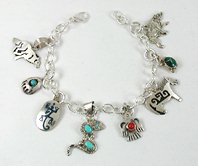 Sterling Silver Animal Spirits Charm bracelet