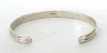 Native American Zuni Sterling Silver Turquoise Inlay Bracelet