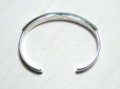 Authentic Native American Sterling Silver Turquoise and Opal Inlay Bracelet by Navajo Kenneth Bitsie