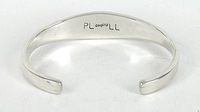 Patrick & Laura Lincoln Navajo Sterling Silver Multi-stone Inlay Bracelet 