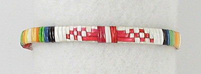 Authentic Native American quilled bracelet by Lakota artisan Tiny Pourier | fast shipping