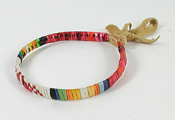Authentic Native American quilled bracelet by Lakota artisan Tiny Pourier | fast shipping