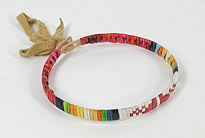 Authentic Native American quilled bracelet by Lakota artisan Tiny Pourier | fast shipping