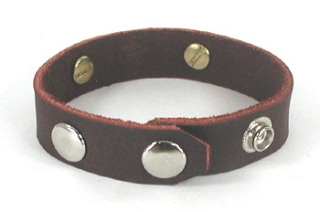 Authentic Native American sterling silver and stone inlay leather cuff by Navajo artist Edison Yazzie