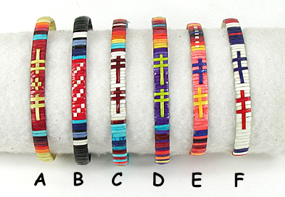 Authentic Native American handmade porcupine quill bracelets by Lakota artisan Ivan Knife.