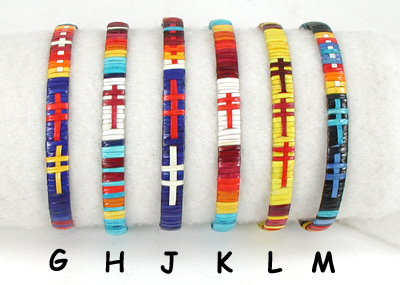 Authentic Native American handmade porcupine quill bracelets by Lakota artisan Ivan Knife.