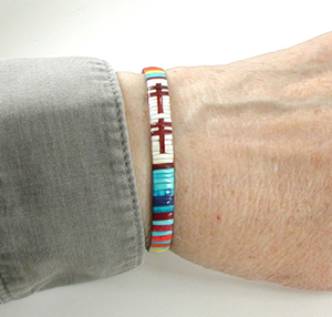 Authentic Native American handmade porcupine quill bracelets by Lakota artisan Ivan Knife.