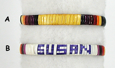 Authentic Native American handmade porcupine quill bracelets by Lakota artisan Ivan Knife.
