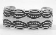 Authentic Native American sterling silver bracelet by Navajo Mary Bill