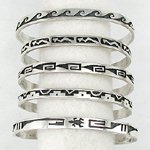 Navajo Sterling Silver Twist Bracelet 