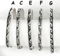Navajo Sterling Silver Twist Bracelet 