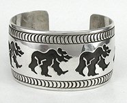 Native American Indian Walking Bear Bracelet