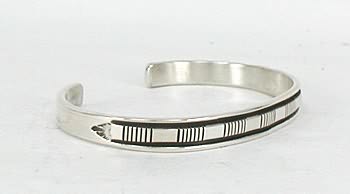 Native American Navajo Sterling Silver bracelet Bruce Morgan