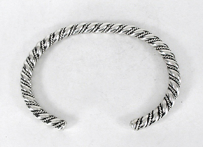 Sterling Silver Navajo  Twist Bracelet