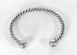 Navajo Sterling Silver Twist Bracelet 