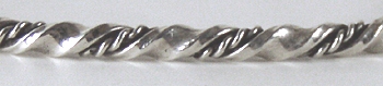 Authentic Sterling Silver Navajo Classic Horse Whisperer Twist Bracelets by Benny and Elaine Tahe