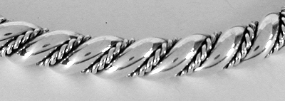 Sterling Silver Navajo  Twist Bracelet 