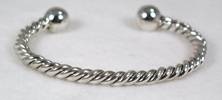 Navajo Sterling Silver Twist Bracelet 