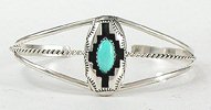 Navajo shadowbox Turquoise bracelet