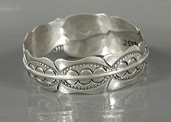 Authentic Native American sterling silver Turquoise Feather Bangle Bracelet by Navajo Ben Begaye