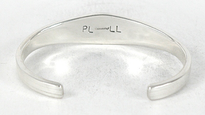 Authentic Native American Sterling Silver and inlay Bracelet by Navajo artisans Patrick and Laura Lincoln
