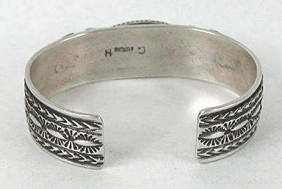 Guy Hoskie Navajo sterling silver Royston Turquoise Bracelet NBT716